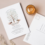 Den årliga familjeåterföreningen Genealogy Träd Vykort<br><div class="desc">Med en vattenfärgsfamilj träd är den här söta,  minimalistiska mallen för familjeåterförening enkel att anpassa och redo att lägga till din årliga familjesammanslutning i år. Du kan klicka på knappen "Anpassa" för att lägga till återunionshändelsen.</div>