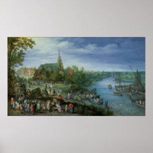 Den årliga församlingmässan i Schelle, 1614 Poster