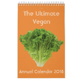 Den årliga kalendern 2018 för ultimat Vegan Kalender