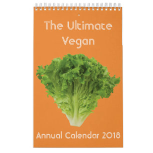 Den årliga kalendern 2018 för ultimat Vegan Kalender