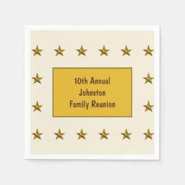 Den årliga stora händelsen för familjeåterförening pappersservett