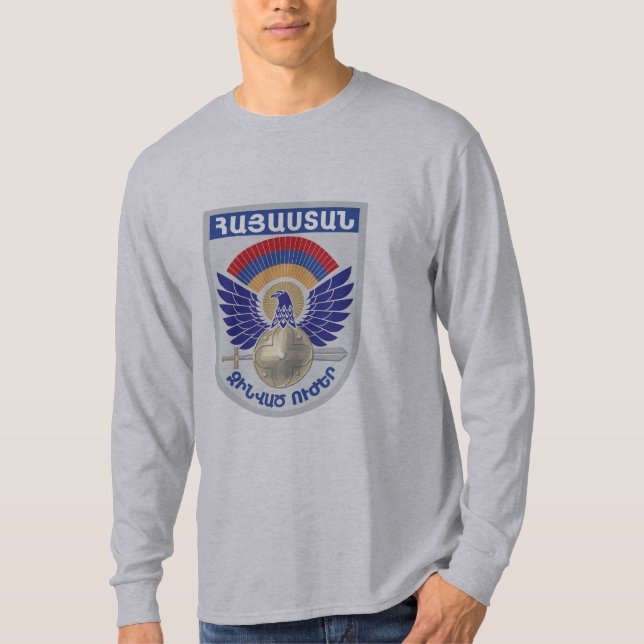 Den armeniska militären förseglar t shirt (Framsida)