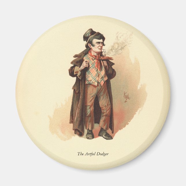 Den artliga doggern av Kyd, Dickens Oliver Twist Magnet (Framsidan)
