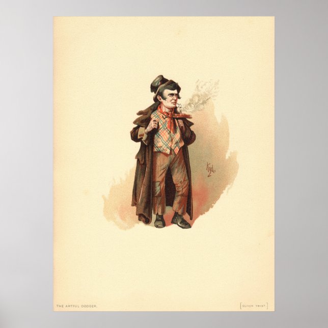 Den artliga doggern av Kyd, Dickens Oliver Twist Poster (Framsidan)