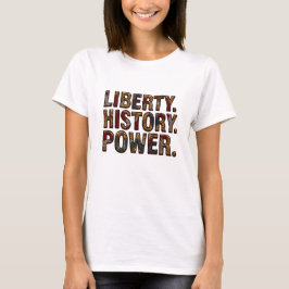 Den artonde afrikanska strukturen mönster "Liberty T Shirt