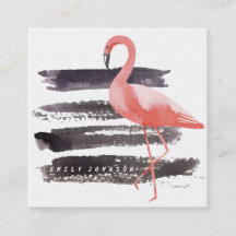 Den Artsy vattenfärgen som den rosa flamingoen