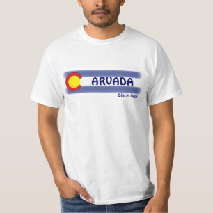 Den Arvada Colorado lokalflagga värderar Tee
