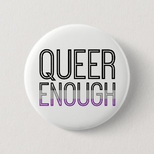 Den Asexual pridebögen nog knäppas Knapp
