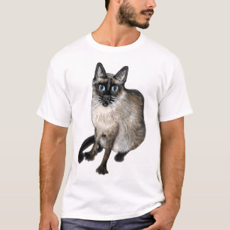 Den asiatiska katten med "Jag kärlek katter!" T Shirt
