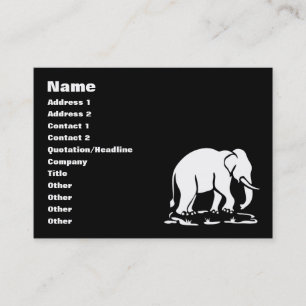 Den asiatiska thailändska elefanten för elefante visitkort
