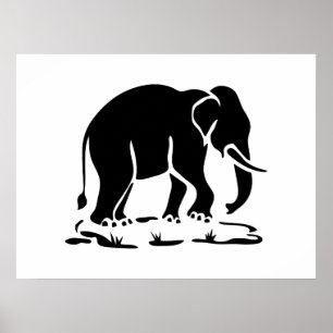 Den asiatiska thailändska elefanten för elefanter poster