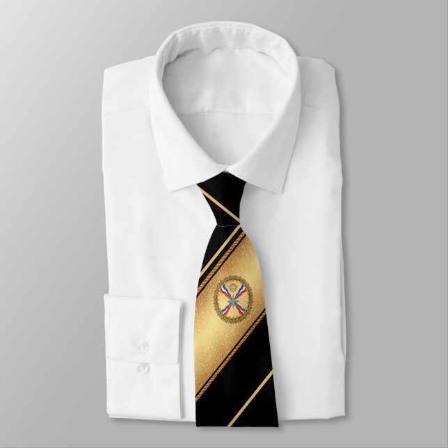 Den assyriska Flagga Neck Tie Slips (Bunden)