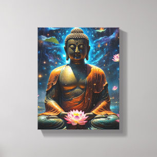 Den astillade mästare Buddha Canvastryck