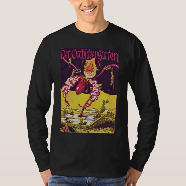 Den ÅTERSTÄLLDA Orchidträdgården täcker utfärdar T Shirt (Framsida)