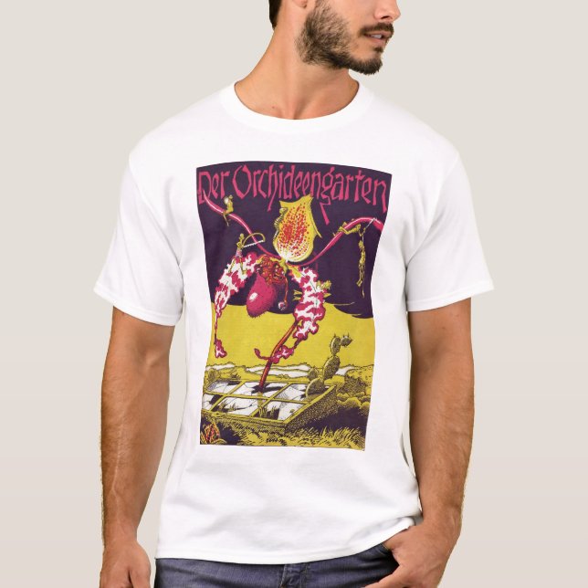 Den ÅTERSTÄLLDA Orchidträdgården täcker utfärdar Tee Shirt (Framsida)