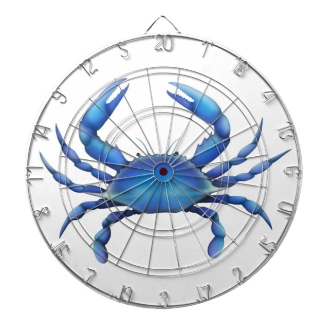 Den atlantiska blåttkrabbapilen stiger ombord darttavla (Framsidan)