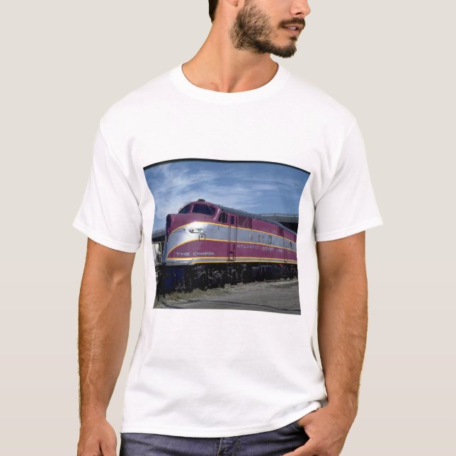 Den atlantiska kusten fodrar EMD E-6A_Trains T-shirt (Framsida)