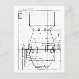 Den atom- feta manen bombarderar vykort