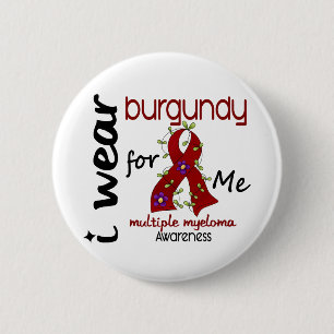 Den åtskilliga myelomaen HA PÅ SIG JAG BURGUNDY Knapp
