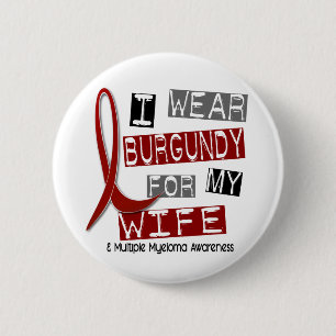 Den ÅTSKILLIGA MYELOMAEN ha på sig jag Burgundy Knapp