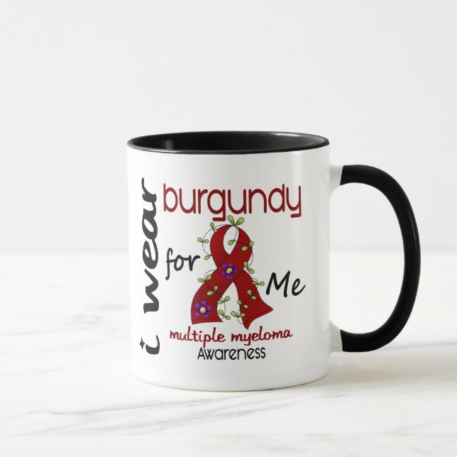 Den åtskilliga myelomaen HA PÅ SIG JAG BURGUNDY Mugg (Höger)