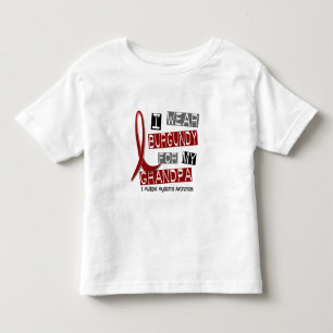 Den ÅTSKILLIGA MYELOMAEN ha på sig jag Burgundy T-shirt