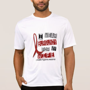 Den ÅTSKILLIGA MYELOMAEN ha på sig jag Burgundy T Shirt