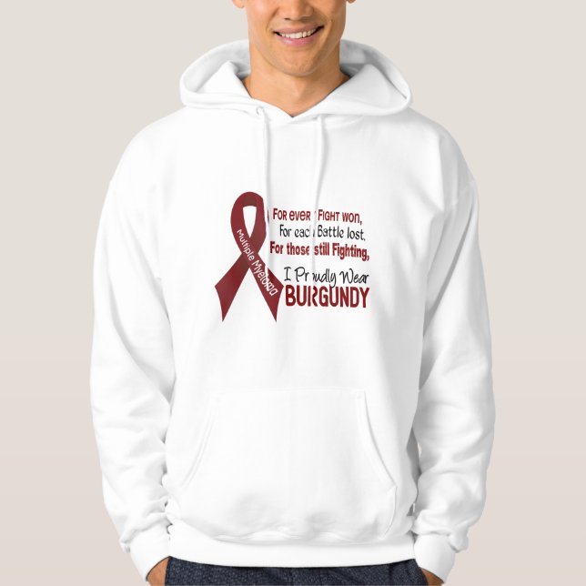 Den åtskilliga myelomaen ha på sig jag Proudly Hoodie (Framsida)
