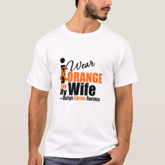 Den åtskilliga sclerosisen ha på sig jag orangen t-shirt