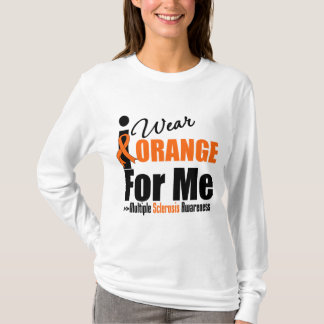 Den åtskilliga sclerosisen ha på sig jag orangen tee shirt