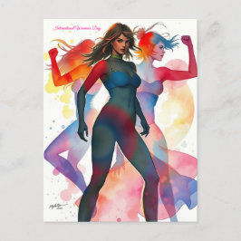 Den åttonde kvinnodagen i Internationell Vykort