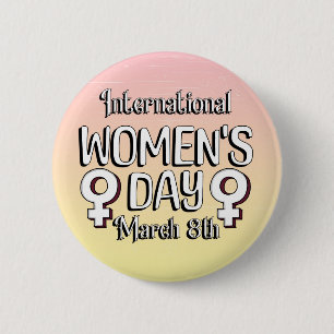 Den åttonde mars är Internationell kvinnodag IWD Knapp