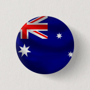 Den Australien flagga knäppas Knapp