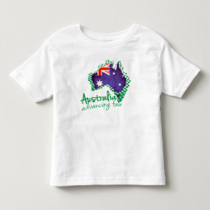 Den australiensiska flagga som flyttar fram t shirt