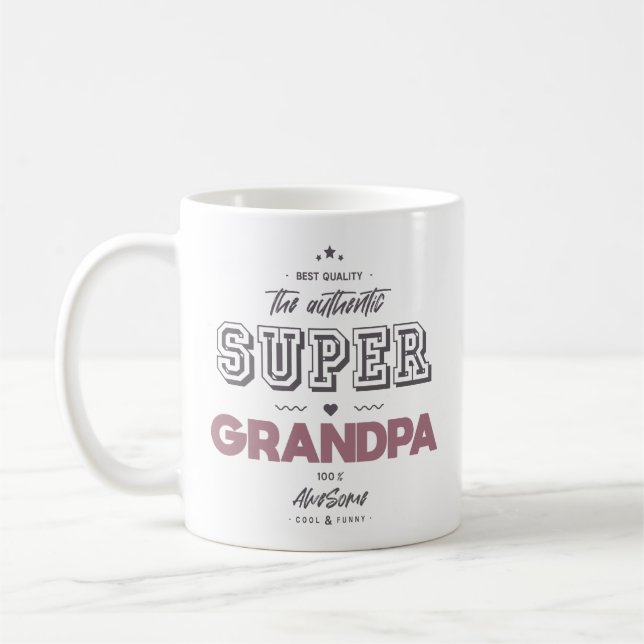 Den autentiska toppen morfar kaffemugg (Vänster)