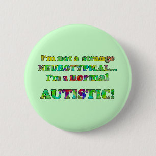 Den Autistic det normala knäppas Knapp