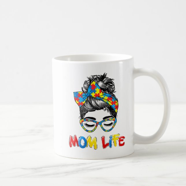 Den autistiska autismmedvetenheten om Mamma-Life S Kaffemugg (Höger)