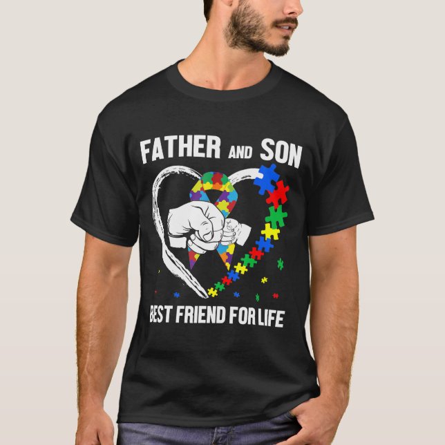 Den autistiska medvetenheten om Far och son är den T Shirt (Framsida)