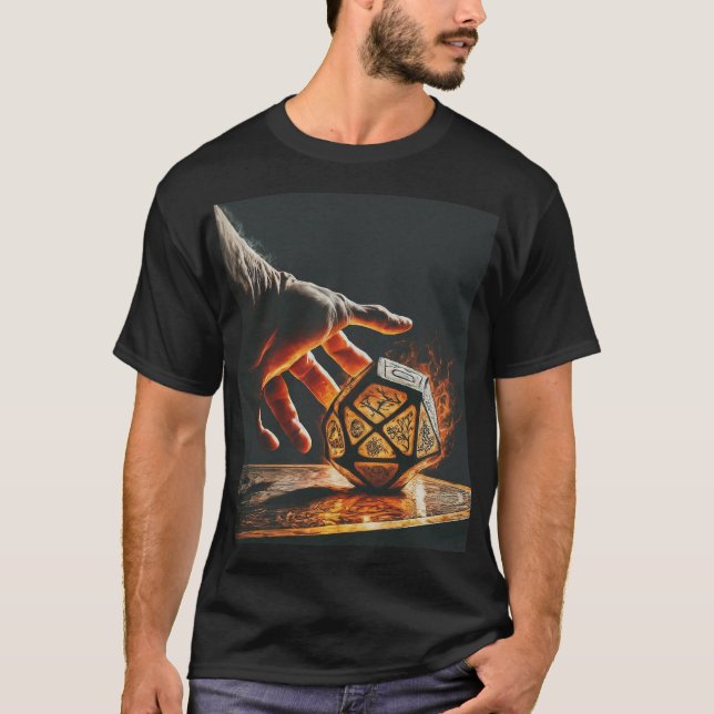 Den av drakens Dice T Shirt (Framsida)