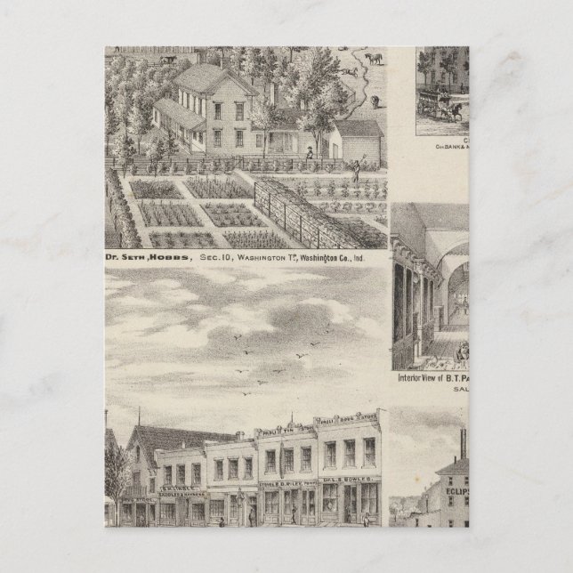 Den avlidne dr Seth Hobbs Washington Co. Vykort (Framsida)