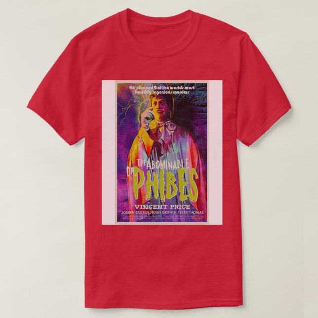 Den avskyvärda dr Phibes T Shirt (Design framsida)