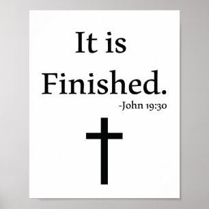 Den Avslutas i bibelns verse Poster