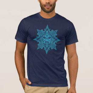 Den Aztec solen maskerar (mörk - blått) Tee Shirt