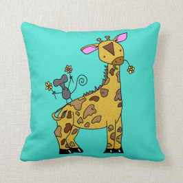 Den babygiraffet och musen kudder kudde