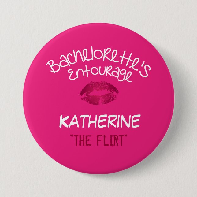 Den Bachelorette partynamn bricka knäppas Knapp (Framsida)