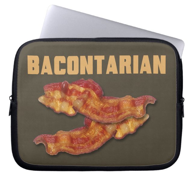 Den Bacontarian bärbar dator hänger lös Laptop Sleeve (Framsidan)
