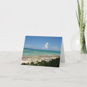 Den Bahamas cayen noterar kortet som är tomt Kort