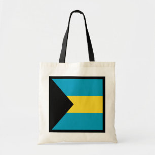 Den Bahamas flagga hänger lös Tygkasse