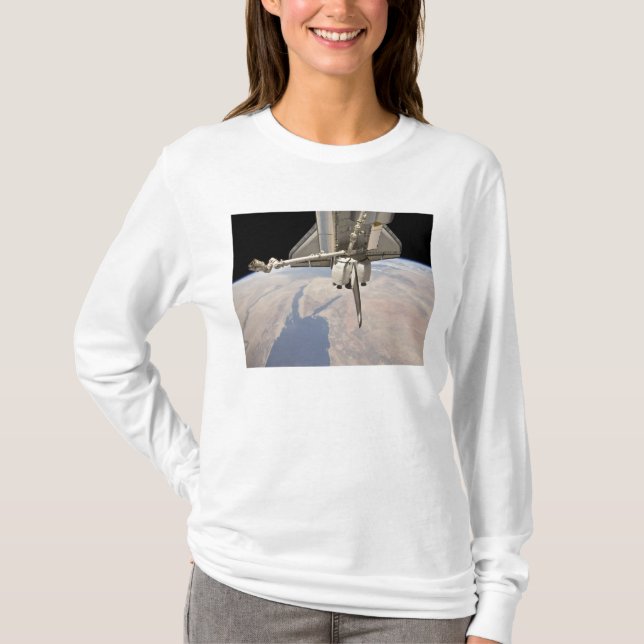 Den bakre delen av den dockade rymdfärgen tröja (Framsida)