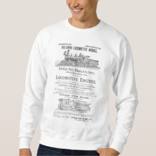 Den Baldwin lokomotivet fungerar järnväg lokomot Sweatshirt